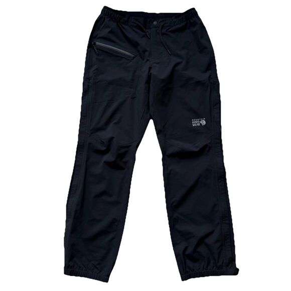 Mountain Hardwear Women’s Small Short Black Stretch Ozonic Pants Waterproof - Picture 2 of 16